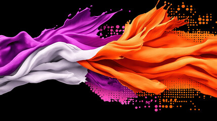 Poster -   The colors of the United States flag and the United States flag