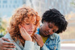 © Jose Calsina - Two women engage in a supportive moment where one friend offers comfort and empathy to another experiencing emotional distress and sadness, showcasing the importance of friendship and support.