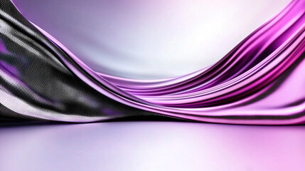 Poster -   A close-up of a black and purple background with white stripes on the bottom of the image