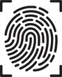 © Meheraj - Biometric Fingerprint Vector Icon
