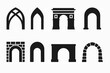 © Pointer Marker - Architecture and landmarks icon set. historic silhouette icons collection