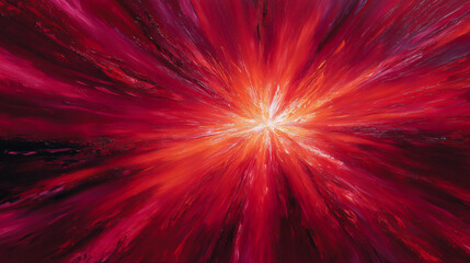 Wall Mural - close-up of a vibrant red aura radiating strength and passion