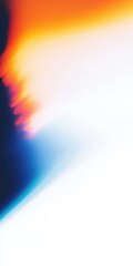 Poster - Dynamic light leak with abstract color blend on white screen. Overlay for video, photography, backgrounds, and digital art.