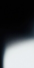 Poster - Bright light shining up from corner on dark grainy background. Abstract texture with gradient effect creating clean space below.