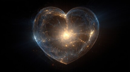 Poster - Heart of light in space