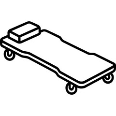 Poster - Creeper mechanic board outline icon vector