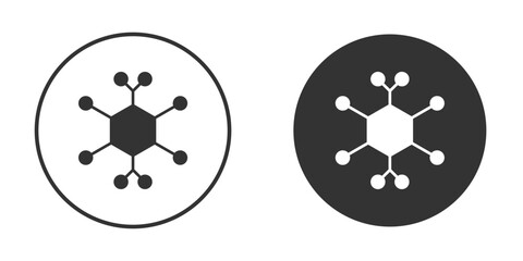 Hub icon vector clipart in black colors. suitable for graphic work