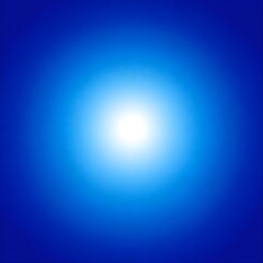 Poster - Bright White Light Radiating on a Deep Blue Gradient Background Perfect for Design Projects and Presentations