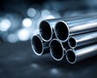 © DeepView - Stacked Metallic Pipes of Varying Diameters
