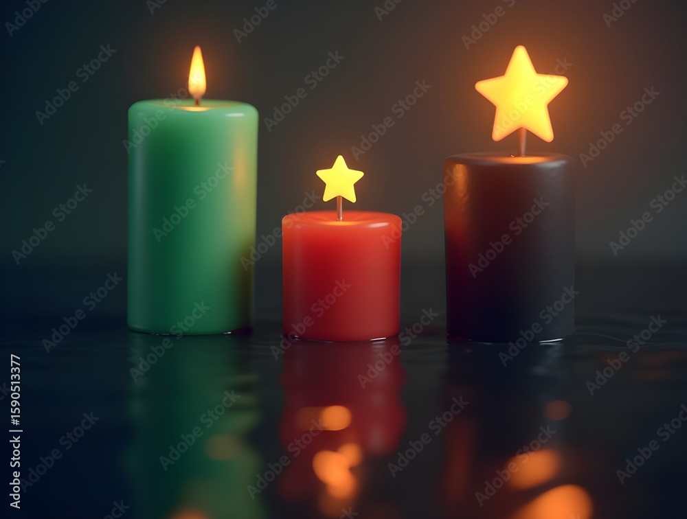 Three-candle chart: green rally, twilight Doji, and black crash with ...