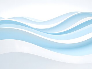 Aufkleber - Abstract Blue and White Wave Pattern Background