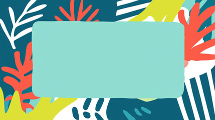 Poster - Colorful abstract background with vibrant shapes and patterns for creative projects