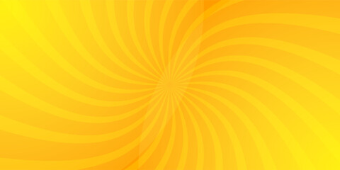 Aufkleber - Orange Sunburst Pattern Background. Rays. Radial. Summer Banner. Vector Illustration