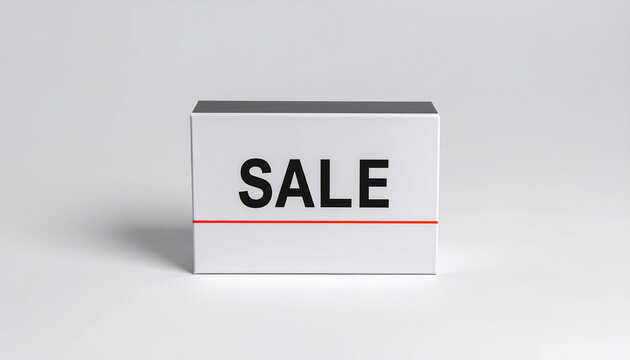 Sale square isolated with white highlights
