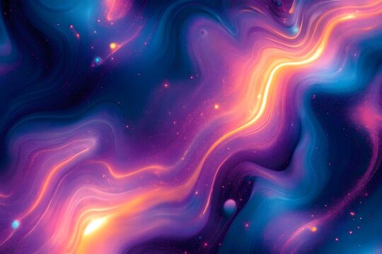 Dark blue, purple swirls, grainy abstract.