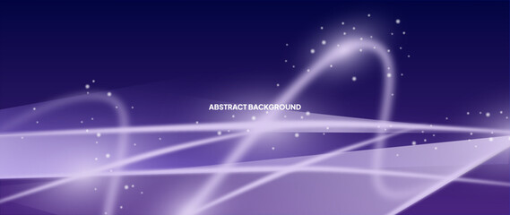 Poster - An abstract blue background with randomly arranged lines and stars. Web banner, wallpaper, banner, brochure. Geometric shape background.	