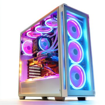 PC case with vibrant RGB lighting (1)