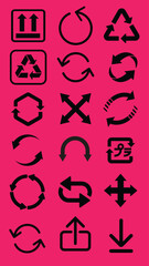 Poster - Diverse black arrow icon collection vector. Black arrow icon set vector. Set black arrow icon in various designs. Various black arrow icon vector collection.