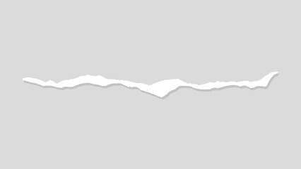 Poster - A jagged, torn paper edge on a light gray background, element vector