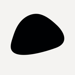 Poster - Abstract black shape on white vector