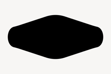 Poster - Minimalist black geometric shape vector