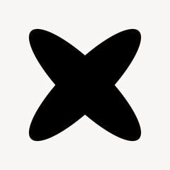 Poster - Minimalist black geometric shape vector