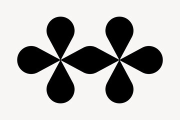 Poster - Minimalist black geometric shape vector
