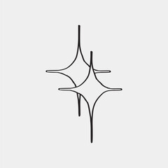 Poster - Simple black star symbol vector