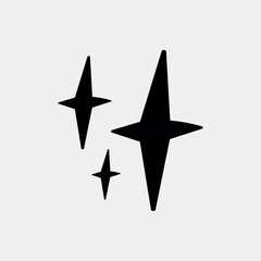 Poster - Simple black star symbol vector