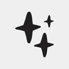Poster - Simple black star symbol vector
