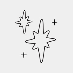 Poster - Simple black star symbol vector