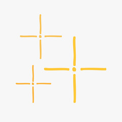 Poster - Minimalist yellow starburst design vector