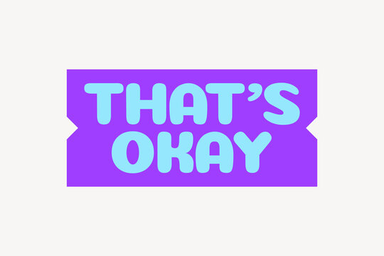Bold colorful text graphic vector