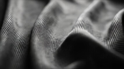 Textured Black Fabric Drape.