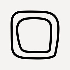 Poster - Minimalist abstract geometric symbol vector