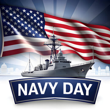 A beautiful navy day on white back ground