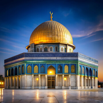 Isra Miraj on white background