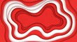 © pixelgajian - Abstract layered paper art with red and white wavy cut-out shapes.