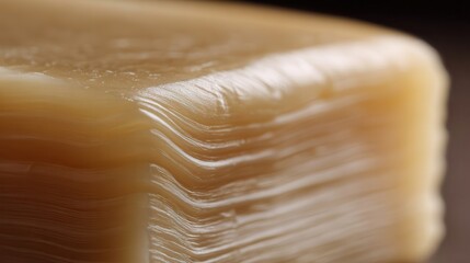 Poster - Close-up view of stacked, layered food product.