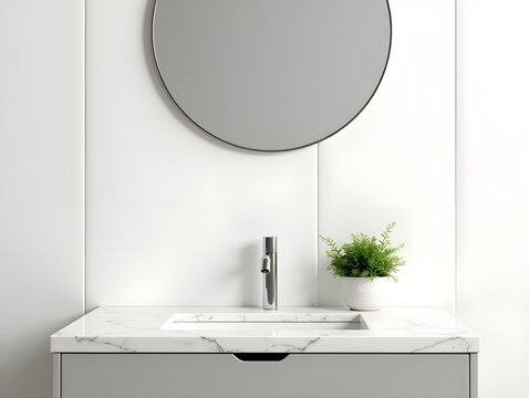Modern Bathroom Interior Design with Full Amenities