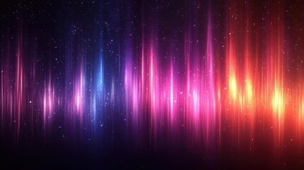 Aufkleber - Experience Glowing Particle Streaks with Abstract Aesthetic and Gradient Color