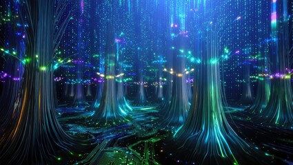 Abstract technology blue background