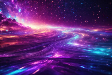 Fantastic background with a space warp tunnel effect design