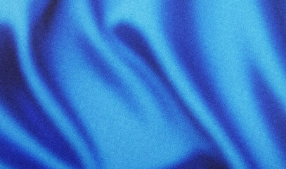 Poster - Glowing blue abstract shape, dark grainy black blue background, noise texture futuristic dynamic poster header cover wallpaper banner backdrop design
