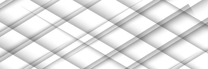 Aufkleber - Grey white abstract background paper shine and layer element vector for presentation design. Suit for business, corporate, institution, party, festive, seminar, and talks