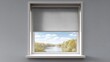 © Fenny - Gray window shade with a view of a river