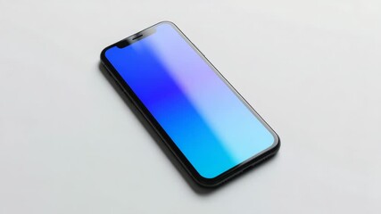 Leinwandbilder - A close-up view of a cell phone on a table, perfect for showcasing technology or design