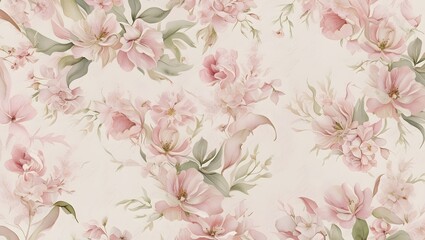  Romantic Botanical Print with Delicate Flowers