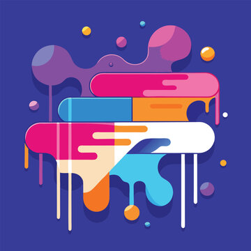 abstract vector banners geometric liquid forms