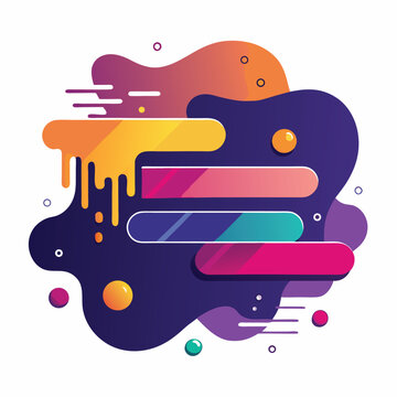 abstract vector banners geometric liquid forms
